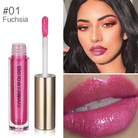 SACE LADY Glitter Lipstick 4 Colors Sexy Liquid Makeup Moisturizer Shine Lip Gloss Pomade Shimmer Make Up Paint Brand Cosmetic
