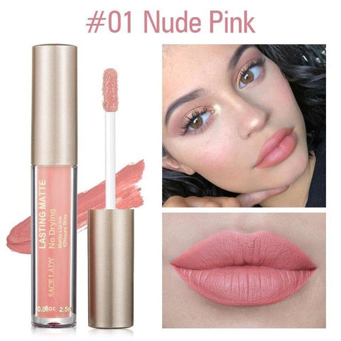 SACE LADY Matte Lipstick Makeup 23 Color Liquid Lipstick Red Nude Lip Tint Moisturizing Make Up Waterproof Long Lasting Cosmetic
