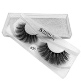 SHIDISHANGPIN 1 Pair mink eyelashes natural long 3d eyelashes 3d mink lashes hand made makeup false lashes 1 box Faux Cils #3536