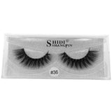 SHIDISHANGPIN 1 Pair mink eyelashes natural long 3d eyelashes 3d mink lashes hand made makeup false lashes 1 box Faux Cils #3536