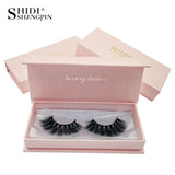 SHIDISHANGPIN 1 Pair mink eyelashes natural long 3d mink lashes 1 box false eyelashes volume eyelash extension cilios maquillaje