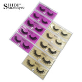 SHIDISHANGPIN 3d mink eyelashes natural long false eyelashes 1 pair 3d mink lashes fake eyelashes 3d lashes cilios for maquiagem