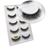 SHIDISHANGPIN 5 pairs mink eyelashes 1box 3d mink lashes natural long false eyelashes handmade makeup eyelash extension cilios