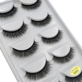 SHIDISHANGPIN 5 pairs mink eyelashes natural long 3d mink lashes 1 box false eyelashes hand made makeup faux mink lashes cilios