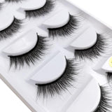 SHIDISHANGPIN 5 pairs mink eyelashes natural long 3d mink lashes 1 box false eyelashes hand made makeup faux mink lashes cilios