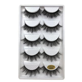 SHIDISHANGPIN 5 pairs mink eyelashes natural long 3d mink lashes 1 box false eyelashes hand made makeup faux mink lashes cilios