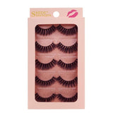 SHIDISHANGPIN 5 pairs mink eyelashes natural  long 3d mink lashes hand made false eyelash full strip lashes makeup 3d false lash