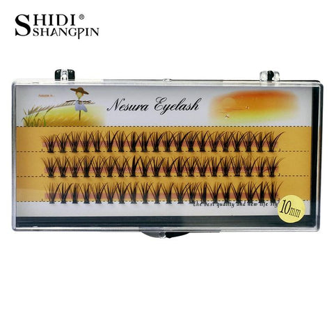 SHIDISHANGPIN 60pcs individual lashes 0.07 C curl false eyelashes eyelash extension 8 10 12mm individual eyelashes maquiagem