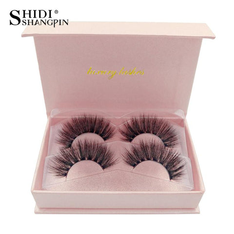 SHIDISHANGPIN natural long false eyelashes full strip lashes makeup 3d mink lashes volume fake eye lashes soft mink eyelashes