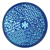 STZ 1pcs Nail Art Stamping Plate Template Lace Flower Leaf Butterfly Stencils Stamp for Nails Polish Mold Manicure Tools BC01-20