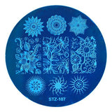 STZ 1pcs Nail Art Stamping Plate Template Lace Flower Leaf Butterfly Stencils Stamp for Nails Polish Mold Manicure Tools BC01-20