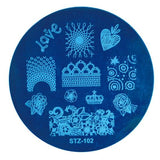 STZ Nail Art Stamping Template Dreamcather Flamingos Flower Lace Fruit Stamp Plates Nail Mold Stencil Tools Manicure STZ101-130