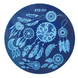 STZ Nail Art Stamping Template Dreamcather Flamingos Flower Lace Fruit Stamp Plates Nail Mold Stencil Tools Manicure STZ101-130