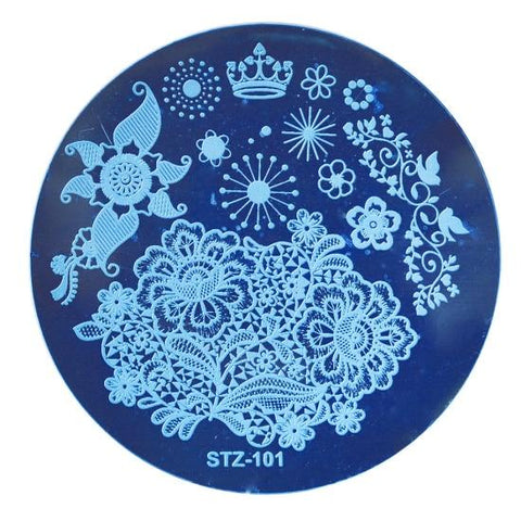 STZ Nail Art Stamping Template Dreamcather Flamingos Flower Lace Fruit Stamp Plates Nail Mold Stencil Tools Manicure STZ101-130