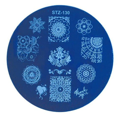 STZ Nail Art Stamping Template Dreamcather Flamingos Flower Lace Fruit Stamp Plates Nail Mold Stencil Tools Manicure STZ101-130