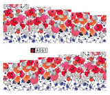 SWEET TREND 1Sheet Fashion Rose Flower Nail Art Water Transfer Stickers Decals Tip Decoration DIY for Nails Accessories LAA403