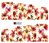 SWEET TREND 1Sheet Fashion Rose Flower Nail Art Water Transfer Stickers Decals Tip Decoration DIY for Nails Accessories LAA403