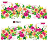 SWEET TREND 1Sheet Fashion Rose Flower Nail Art Water Transfer Stickers Decals Tip Decoration DIY for Nails Accessories LAA403