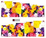 SWEET TREND 1Sheet Fashion Rose Flower Nail Art Water Transfer Stickers Decals Tip Decoration DIY for Nails Accessories LAA403