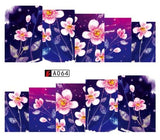 SWEET TREND 1Sheet Fashion Rose Flower Nail Art Water Transfer Stickers Decals Tip Decoration DIY for Nails Accessories LAA403