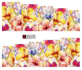 SWEET TREND 1Sheet Fashion Rose Flower Nail Art Water Transfer Stickers Decals Tip Decoration DIY for Nails Accessories LAA403