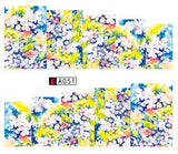 SWEET TREND 1Sheet Fashion Rose Flower Nail Art Water Transfer Stickers Decals Tip Decoration DIY for Nails Accessories LAA403