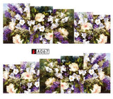 SWEET TREND 1Sheet Fashion Rose Flower Nail Art Water Transfer Stickers Decals Tip Decoration DIY for Nails Accessories LAA403