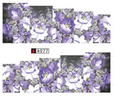 SWEET TREND 1Sheet Fashion Rose Flower Nail Art Water Transfer Stickers Decals Tip Decoration DIY for Nails Accessories LAA403