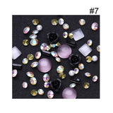 Sale 1Box 3D Rhinestones Diverse DIY Gems New Charming Mix Nail Art Decoration Rose Jewelry Gel Glitter Nail Art Decoration