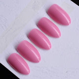 Shiny Nude Fashion Stiletto False Nails Sharp Curve Simply Fake Nails for daily wear On the Nail Tree 24pcs