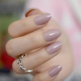 Short Acrylic French Nails Simply Shiny Beige White False Nail Tips Designed Nail Art Tips Daily Wear Lady Must