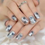 Short Acrylic French Nails Simply Shiny Beige White False Nail Tips Designed Nail Art Tips Daily Wear Lady Must