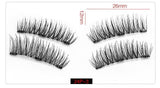 Shozy Magnetic eyelashes with 3 magnets magnetic lashes natural false eyelashes magnet lashes with eyelashes applicator-24P-3