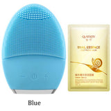 Skin care electric facial cleansing brush vibration massage waterproof silicone face wash brush facial  treatmeat Beauty Care