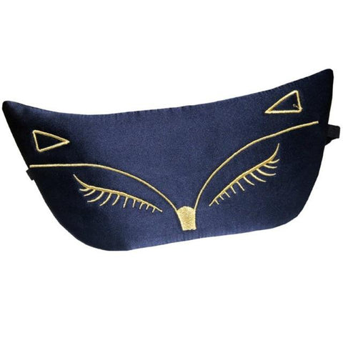 Sleep Mask 100% Mulberry Silk Sleeping Eye Mask Sexy Fox Embroidery Eye Shade Mask Bandage On Eyes For Sleeping Eye Care Tool