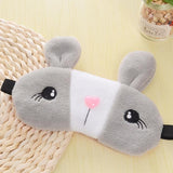 Sleeping Eye Mask Cooling Cute Rabbit Deep Dark Circle Relieve Relax Silk Gel Ice Eye Shade Eyepatch for Sleep Eye Cover Mask