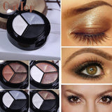Smoky Cosmetic Set 3 colors Professional Natural Matte Makeup Eye Shadow 2JAN14