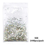 Super Glitter Crystal AB Rhinestones Flat Back Glass Chameleon Nail Rhinestones For Charms 3D Nails Art Decorations Strass