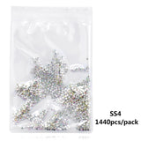 Super Glitter Crystal AB Rhinestones Flat Back Glass Chameleon Nail Rhinestones For Charms 3D Nails Art Decorations Strass