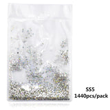 Super Glitter Crystal AB Rhinestones Flat Back Glass Chameleon Nail Rhinestones For Charms 3D Nails Art Decorations Strass