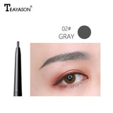 TEAYASON super slim eyebrow pencil dual ended with eyebrow brush waterproof long lasting black brown eyebrow tatoo pen AM061