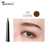 TEAYASON super slim eyebrow pencil dual ended with eyebrow brush waterproof long lasting black brown eyebrow tatoo pen AM061