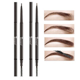 TEAYASON super slim eyebrow pencil dual ended with eyebrow brush waterproof long lasting black brown eyebrow tatoo pen AM061