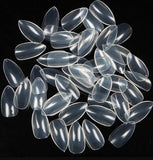 TKGOES 600PCS Almond Full Nails Natural Nails 10 Sizes False Acrylic Nail Tips For Manicure White Fake Nail Tips