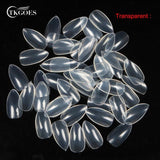 TKGOES 600PCS Stiletto Pointed Acrylic Nails Oval Short Artificial nail tips Plastic full false french nail art tips fake nails