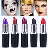 TOMTOSH NEW Waterproof lipstick Vampire Style 8 colors Cosmetic Matte Lip Stick Long Lasting batom matte gold black lipstick