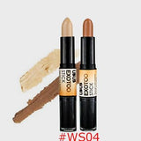 UBUB Makeup Creamy Double-ended 2 in1 Contour Stick Contouring Highlighter Bronzer Create 3D Face Makeup Concealer