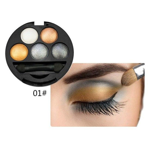 UBUB Professional Eyes Makeup Pigment Eyeshadow 5 Colors Eye Shadow Palette Beauty Brand