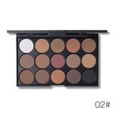 UCANBE 15 Earth Colors Matte Eyeshadow Palette Smoky Nude Cosmetics Makeup Eye Shadow paletas de sombras With Brush