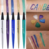 UCANBE 5 Colors Liquid Eyeliner Pencil Makeup Quick Dry Long Lasting Shimmer Glitter Eye Liner Pen Waterproof Cosmetics
